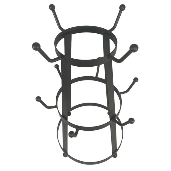 Spectrum Diversified 10610 Stripe Mug Holder, Black - Picture 3 of 3